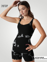 Nova Tie-Dye Wide Strap Active Romper - B&B
