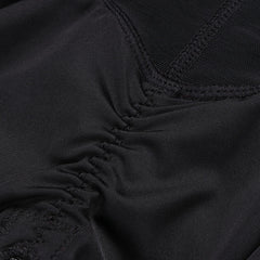 Stretch Mesh Zipper Shapewear Pants