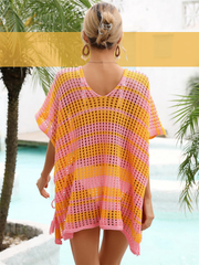 Celestia Angel Wings Tassel Cover-Up - Tangerine