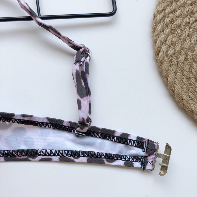 Rigid Underwire Leopard Bikini