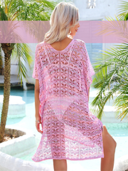 Aurora Angel Wings Slit Cover-Up - Pink