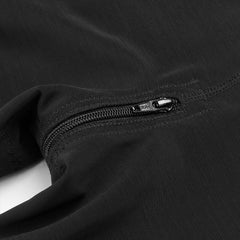 Stretch Mesh Zipper Shapewear Pants