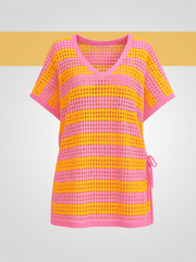 Celestia Angel Wings Tassel Cover-Up - Tangerine