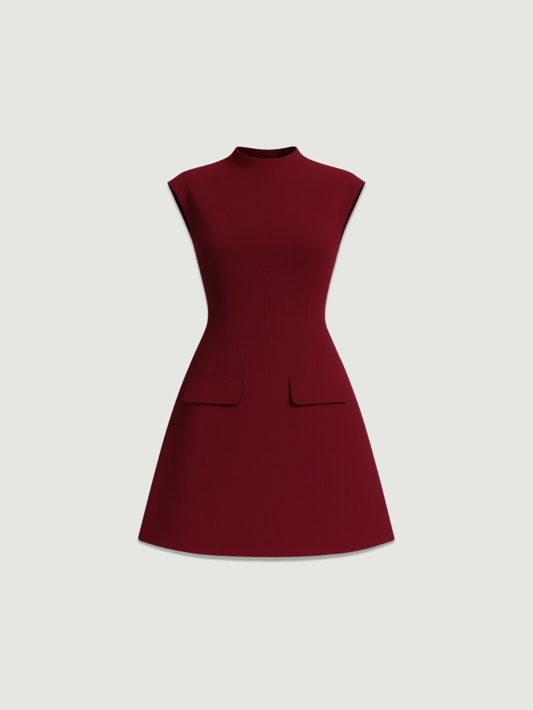 Nerina Cutout Back Mini Dress - Wine Red