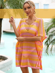 Celestia Angel Wings Tassel Cover-Up - Tangerine