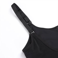 Stretch Mesh Zipper Shapewear Pants