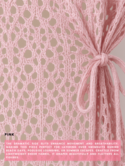 Aurora Angel Wings Slit Cover-Up - Pink