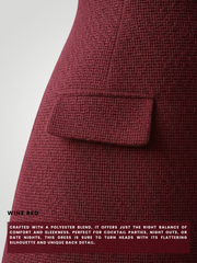 Nerina Cutout Back Mini Dress - Wine Red