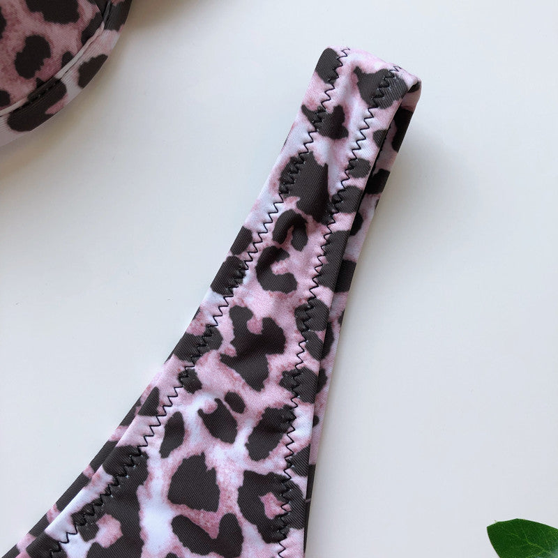 Rigid Underwire Leopard Bikini