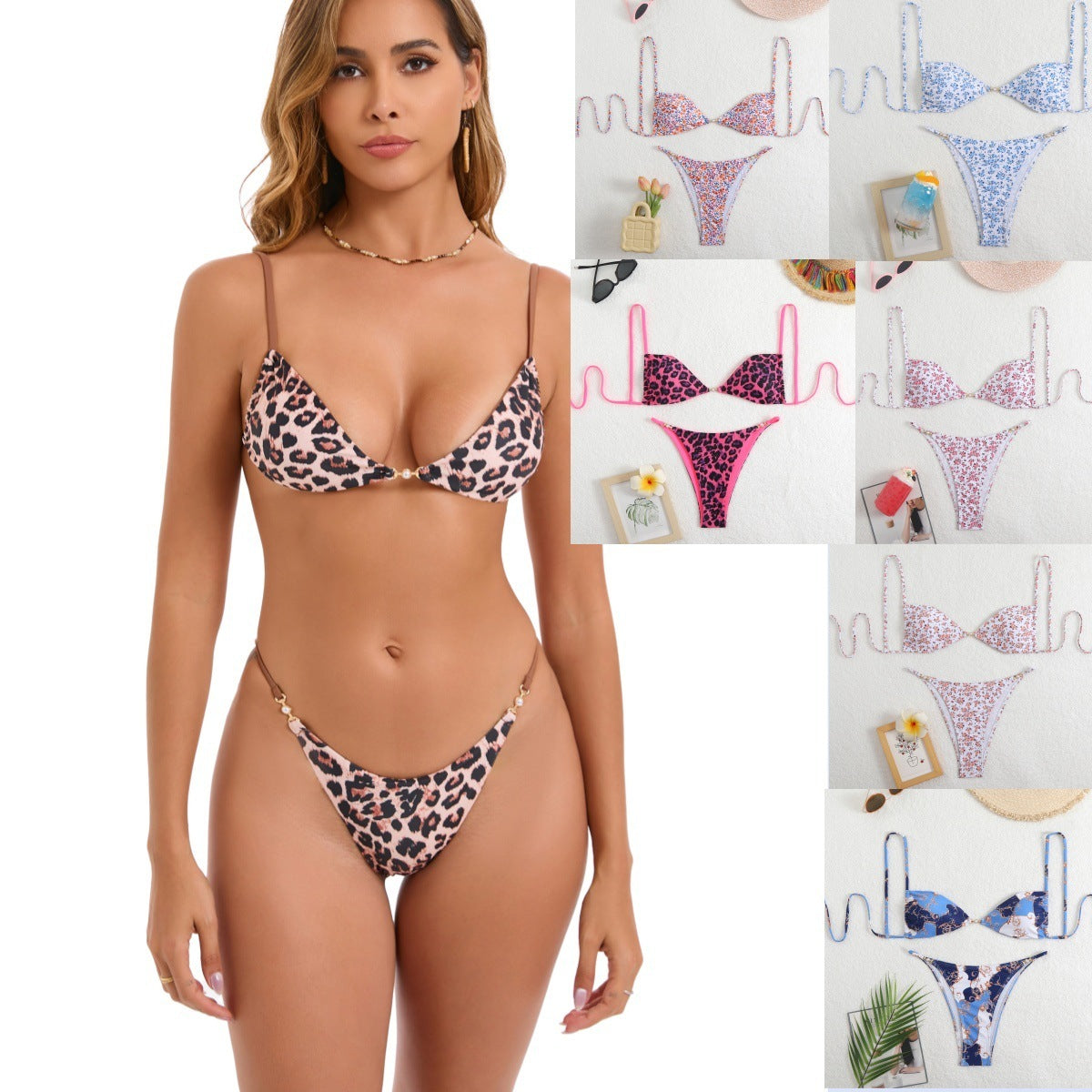 Fashion Bikini Three-Point Tight Split Women