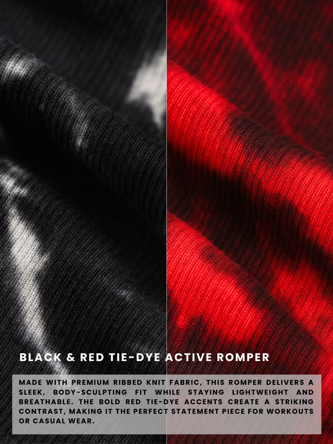 Nova Tie-Dye Wide Strap Active Romper - B&B