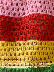 Riviera Openwork Cutout Back Cover-Up - Rainbow