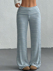 Coastal Stroll™ Striped Wide Leg Pants - Cerulean