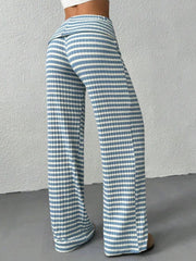 Coastal Stroll™ Striped Wide Leg Pants - Cerulean