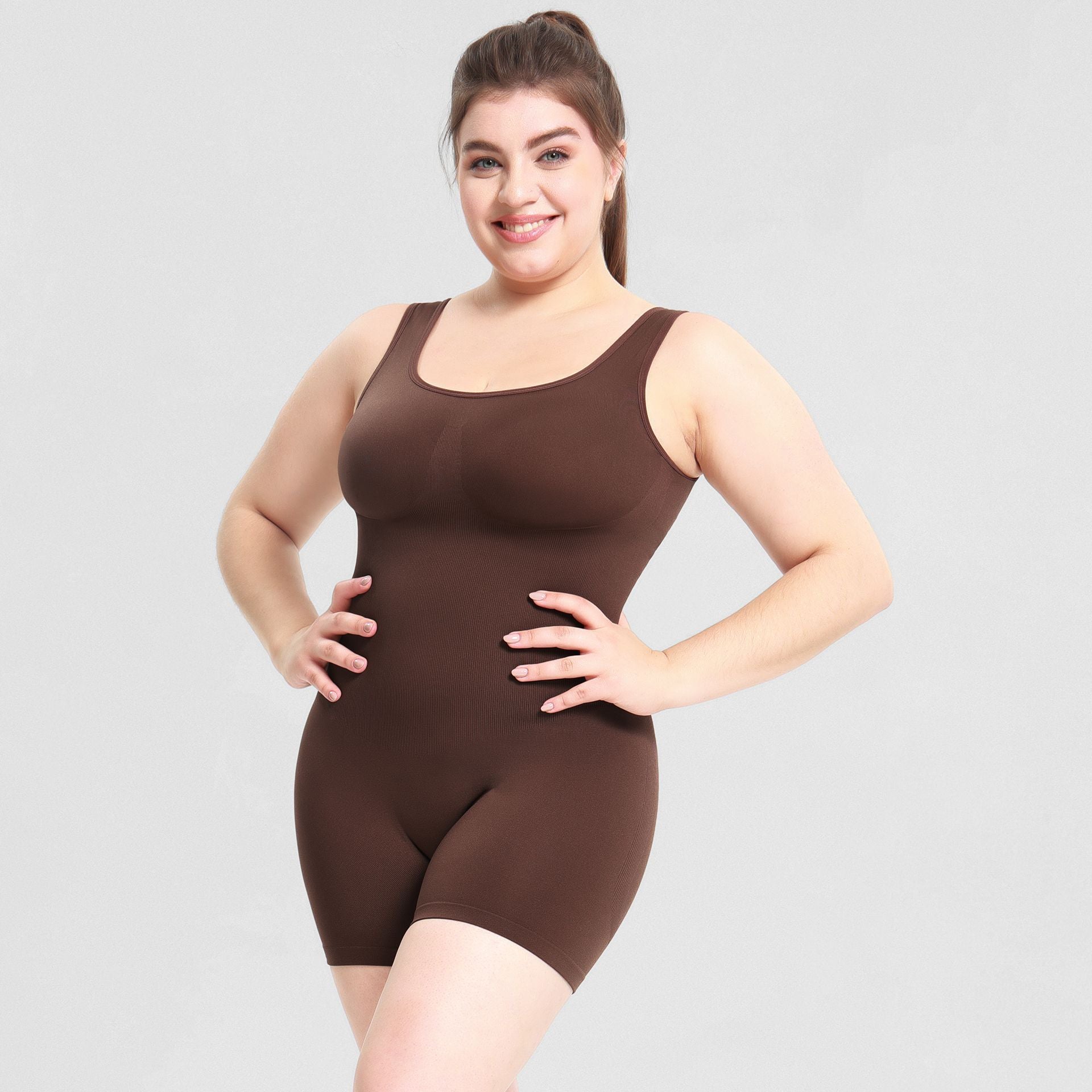 Women’s Solid Color Integrated Sports Shapewear