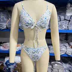 Breathable Banded Bikini Swimsuit