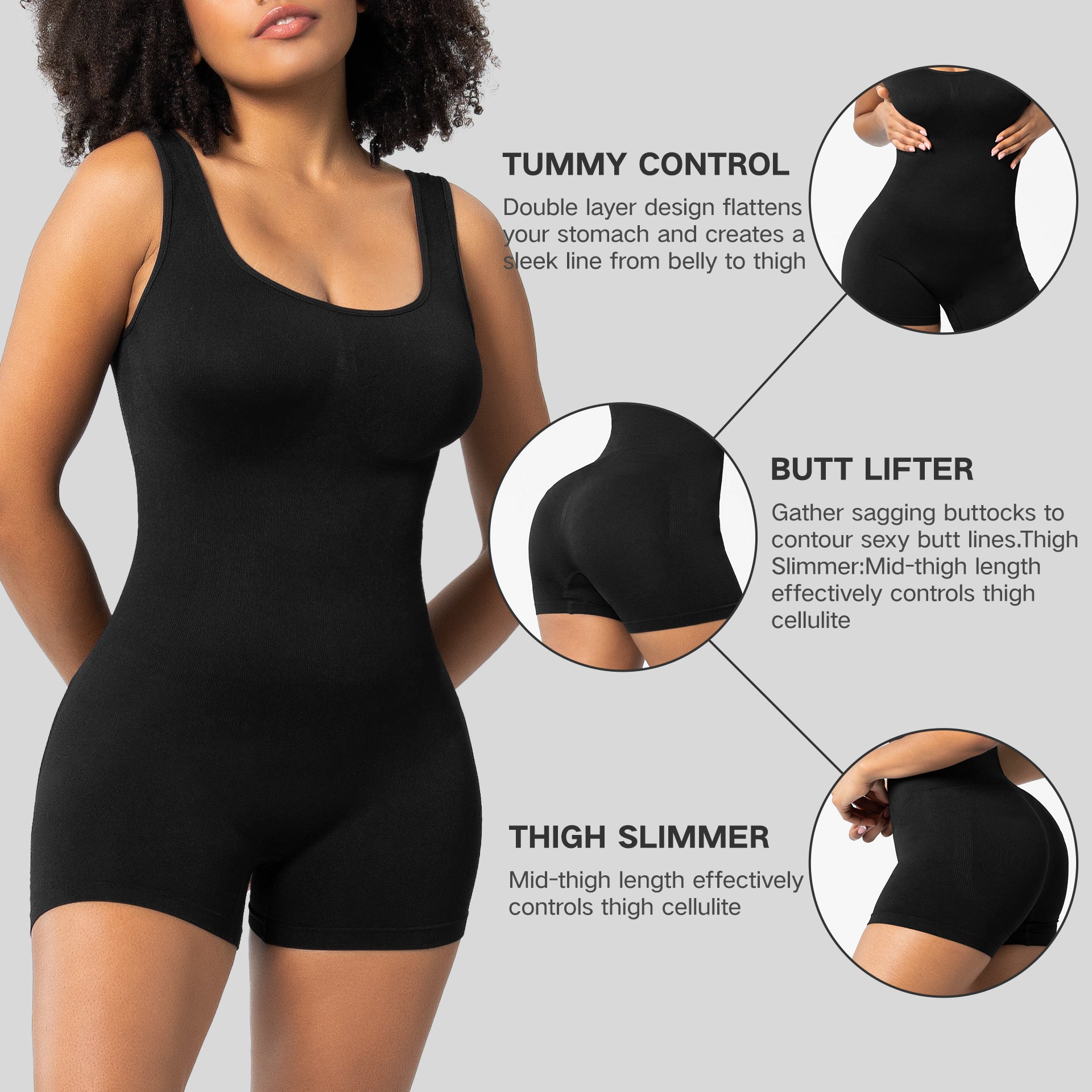 Women’s Solid Color Integrated Sports Shapewear